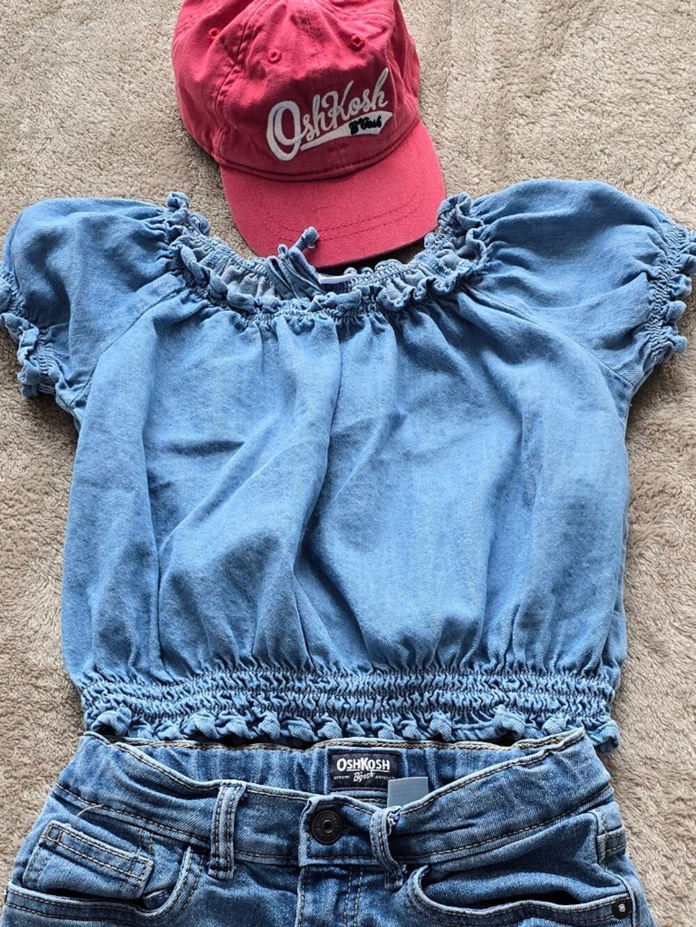 OLD NAVY Denim blouse girls size 8